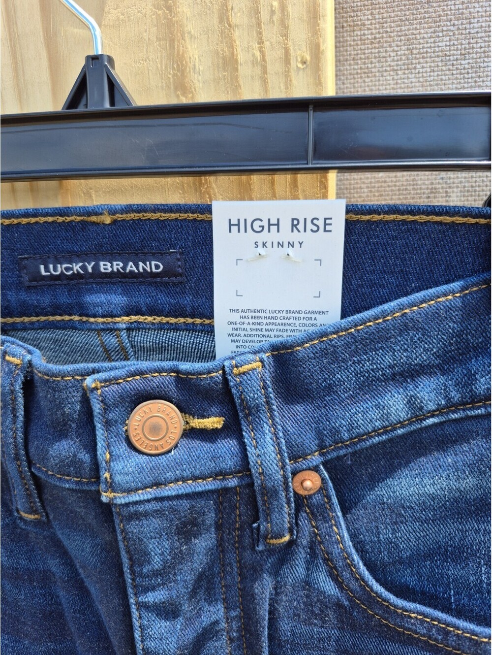 NWT Lucky Brand Bridgette High Rise Slim Fit Blue Skinny Jeans Size 27 $99 MSRP - Picture 9 of 13